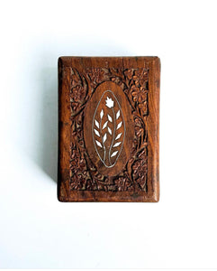 Carved Wood Trinket Box