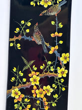 Load image into Gallery viewer, Birds + Flowers Lacquered Art Panel
