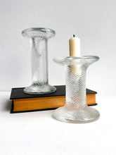 Load image into Gallery viewer, Ice Glass Candlestick Pair - NINE 
