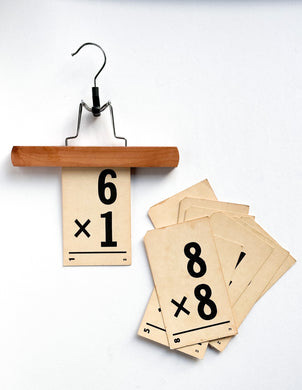 Math Flash Card Sets of - NINE 