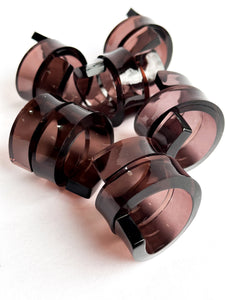 Acrylic Spiral Napkin Rings - NINE 