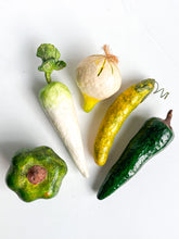 Load image into Gallery viewer, Paper Mache Vegetables - NINE 
