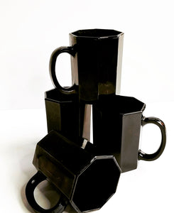 Octime Mugs in Black