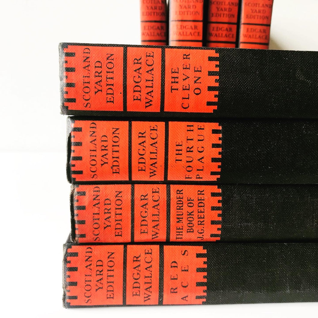 1931 Edgar Wallace Book Set - NINE 
