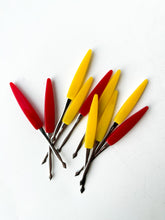 Load image into Gallery viewer, Red + Yellow Cocktail Picks - NINE 
